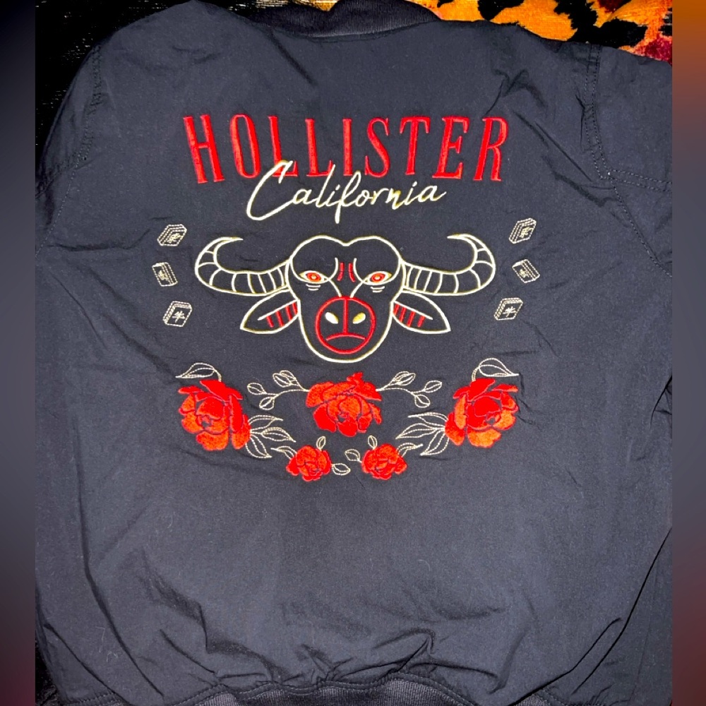 Hollister Year of the Ox Bomber Jacket Embroidered